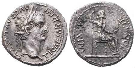 Tiberius (14-37), Denarius, Lugdunum, 15-18; AR (3,64 g; 18 mm; 6 h)