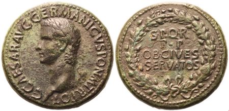Gaius (37-41), Sestertius, Rome, 37-38; Æ (28,76 g; 35,6 mm; 6 h)