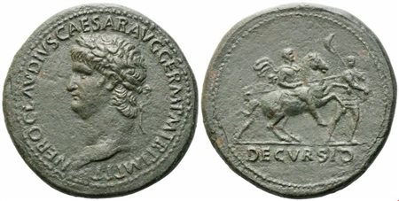 Nero (54-68), Sestertius, Rome, c. 63; Æ (28,21 g; 37,9 mm; 6 h)