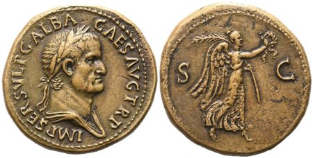 Galba (68-69), Sestertius, Rome; Æ (26,33 g; 35,5 mm; 5 h)