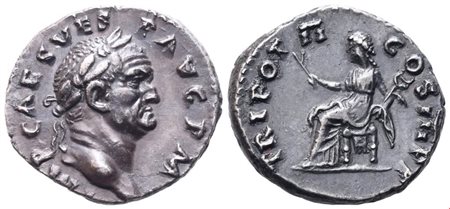 Vespasian (69-79), Denarius, Rome, 71; AR (3,36 g; 18 mm; 6 h)