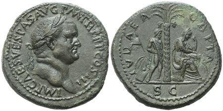 Vespasian (69-79), Sestertius, Rome, Spring – Summer 71; Æ (25,42 g; 33,4 mm; 6 h)
