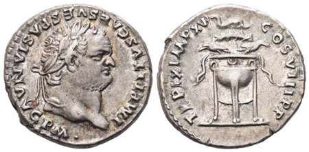 Titus (79-81), Denarius, Rome, 80; AR (3,48 g; 17 mm; 6 h)