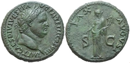 Titus (79-81), Sestertius, Eastern mint (Thrace?), 80-81; Æ (26,06 g; 35,4 mm; 7 h)