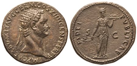 Domitian (81-96), Dupondius, Rome, 85; Æ (12,72 g; 28,5 mm; 6 h)