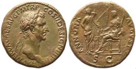 Nerva (96-98), Sestertius, Rome, 96; Æ (22,64 g; 32,2 mm; 6 h)