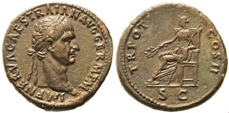 Trajan (98-117), Sestertius, Rome, 98-99; Æ (25,74 g; 33 mm; 6 h)