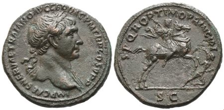 Trajan (98-117), As, Rome, c. 104-107; Æ (9,96 g; 26,9 mm; 7 h)