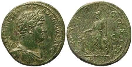 Hadrian (117-138), Sestertius, Rome, 119-123; Æ (23,12 g; 33,5 mm; 6 h)