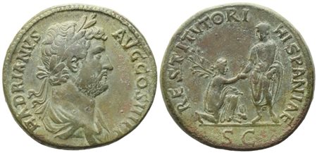Hadrian (117-138), Sestertius, Rome, 130-133; Æ (25,23 g; 32,2 mm; 12 h)