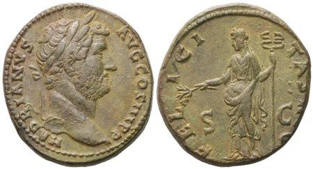 Hadrian (117-138), Sestertius, Rome, c. 134-138; Æ (29,38 g; 30,5 mm; 6 h)