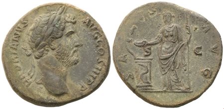 Hadrian (117-138), Sestertius, Rome, 134-138; Æ (23,53 g; 32 mm; 6 h)