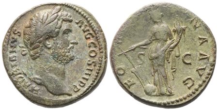 Hadrian (117-138), As, Rome, 134-138; Æ (14,55 g; 24,8 mm; 6 h)
