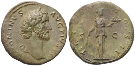  Antoninus Pius (138-161), Sestertius, Rome, c. 139; Æ (27,34 g; 32,5 mm; 6 h)