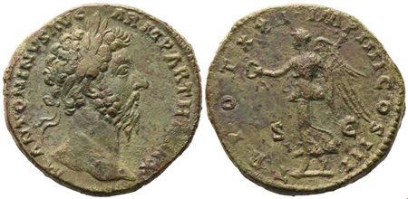 Marcus Aurelius (161-180), Sestertius, Rome, December 16 - February 168; Æ (28,10 g; 31,5 mm; 11 h)