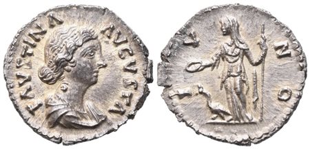 Faustina II, Denarius struck under Marcus Aurelius, Rome, c. 161-175; AR (3 g; 19 mm; 12 h)