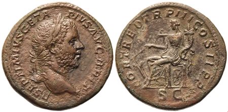 Geta (209-211), Sestertius, Rome, 211; Æ (26,08 g; 32,6 mm; 12 h)