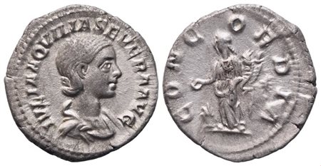 Aquilia Severa, Denarius struck under Elagabalus, Rome, 220-222; AR (2,74 g; 19 mm; 12 h)