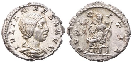 Julia Maesa, Denarius struck under Elagabalus, Rome, c. 221-122; AR (3 g; 19 mm; 12 h)