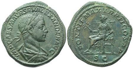 Severus Alexander (222-235), Sestertius, Rome, 223; Æ (23,82 g; 33,3 mm; 12 h)
