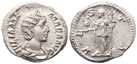 Julia Mamaea, Denarius struck under Severus Alexander, Rome, 226; AR (2,70 g; 19 mm; 6 h)