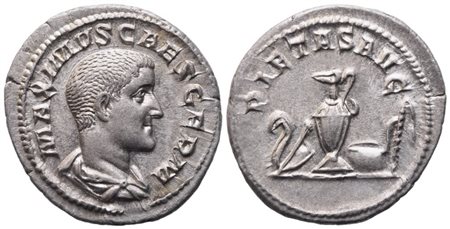 Maximus as Caesar, Denarius struck under Maximinus I, Rome, c. 236-238; AR (3,29 g; 20 mm; 12 h)