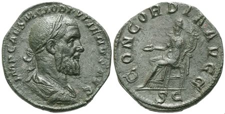 Pupienus (238), Sestertius, Rome, c. April - June 238; Æ (19,15 g; 30 mm; 12 h)