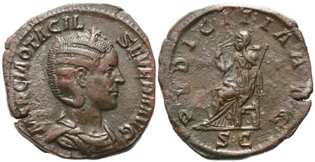 Otacilia Severa, Sestertius struck under Philip I, Rome, 244-249; Æ (20,77 g; 29 mm; 12 h)
