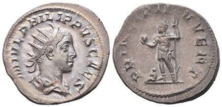 Philip II as Caesar (244-247), Antoninianus, Rome, 244-246; AR (4,10 g; 21,9 mm; 6 h)