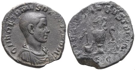 Herennius Etruscus as Caesar, Sestertius struck under Trajan Decius, Rome, 250-251; Æ (16,95 g; 28 mm; 12 h)
