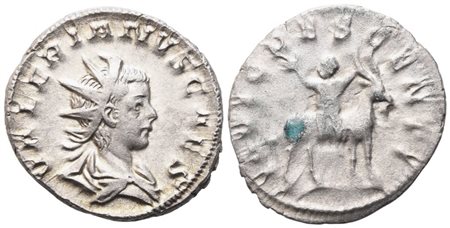 Valerian II as Caesar, Antoninianus struck under Gallienus, Colonia Agrippina, 257-258; AR (3,17 g; 21,3 mm; 12 h)