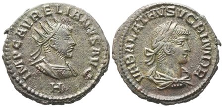 Aurelian (270-275) with Vabalathus, Antoninianus, Antioch, 270-272; Æ (3,88 g; 21,3 mm; 11 h)