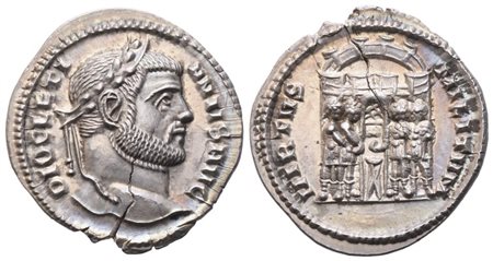 Diocletian (284-305), Argenteus, Siscia, c. 294; AR (2,62 g; 18,6 mm; 6 h)