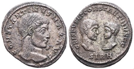 Constantine I (307-337), Heavy Miliarense, Sirmium; AR (5,13 g; 22 mm; 6 h)