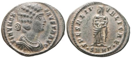 Fausta, Nummus struck under Constantine I, Cyzicus, 325-326; Æ (3,14 g; 21,7 mm; 6 h)