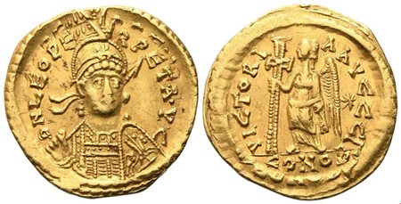 Leo I (457-474), Solidus, Costantinople, 462 or 466; AV (4,44 g; 20,7 mm; 6 h)