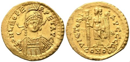 Leo I (457-474), Solidus, Constantinople, 462 or 466; AV (4,40 g; 20,3 mm; 5 h)