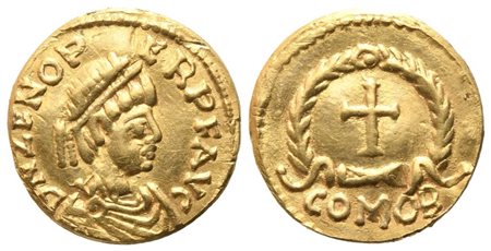 Odovacar (476-493), Tremissis in the name of Emperor Zeno, Ravenna, 474-491; AV (1,31 g; 11,6 mm; 7 h)