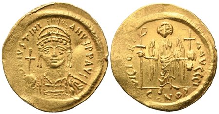 Justinian I (527-565), Solidus, Constantinople; AV (4,44 g; 21 mm; 6 h)