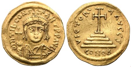 Tiberius II Constantine (578-582), Solidus, Constantinople; AV (4,43 g; 20,5 mm; 6 h)