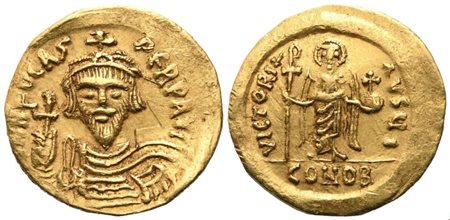 Phocas (602-610), Solidus, Constantinople; AV (4,44 g; 19,6 mm; 7 h)