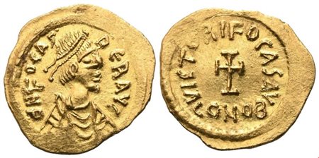 Phocas (602-610), Tremissis, Constantinople; AV (1,48 g; 16 mm; 7 h)