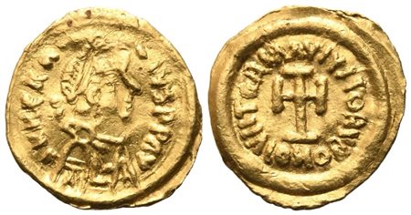 Heraclius (610-641), Tremissis, Ravenna, c. 610-613; AV (1,44 g; 15 mm; 6 h)
