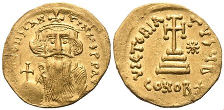 Constans II (641-668), Solidus of 23 Siliquae, Constantinople; AV (4,24 g; 20 mm; 6 h)