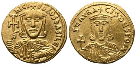 Nicephorus I (802-811) with Stauracius, Solidus, Constantinople; AV (4,50 g; 19,2 mm; 6 h)