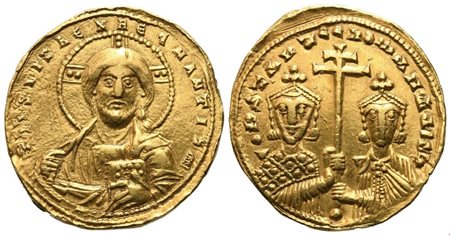 Constantine VII with Romanus II (945-959), Solidus, Constantinople; AV (4,33 g; 20 mm; 6 h)