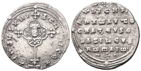 Nicephorus II (963-969), Miliaresion, Constantinople; AR (2,95 g; 22 mm; 6 h)