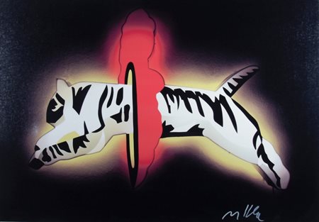 LODOLA MARCO (Dorno Pavia 1955) "Tigre" 2008 Emulsione su tela cm. H: 92.00...