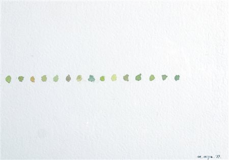 NIGRO MARIO (Pistoia 1917 - Milano 1992) "Senza titolo" 1987 Acquerello su...