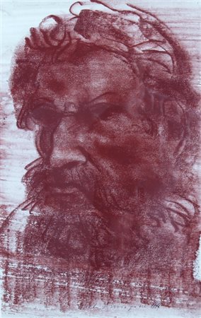 ANNIGONI PIETRO (Milano 1910 - Firenze 1988) "Volto" Sanguigna su carta cm....